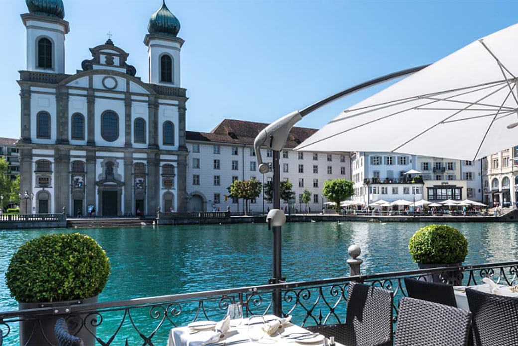 Hotel des Balances - Terrasse